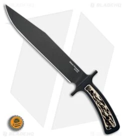 Cold Steel Drop Forged Bowie Fixed Blade Knife (9.5" Black) 36MK -Knives Store Cold Steel Drop Forged Bowie Fixed Blade Knife 6.75 Black 36MK BHQ 121214 LS Bottlecap large