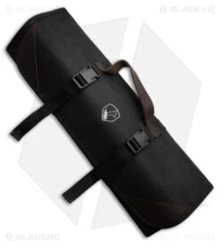 Condor Carry Machete Roll Black Canvas - Inner Brown Leather
