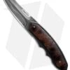 Corrie Schoeman Snout Liner Lock Knife Stabilized Banxia Handle (2.6" Damascus)