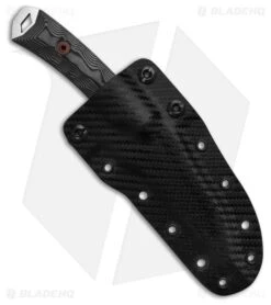 Dawson Knives Revelation MagnaCut Fixed Blade Knife Black/Gray G-10 (2.8" Satin) -Knives Store Dawson Knives Revelation Fixed Blade Gray Black G10 2in Satin BHQ 198224 td side large