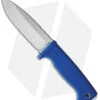 Demko Knives Freereign Fixed Blade Knife Rubber Blue (5" Satin)