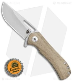 Doc Shiffer V3 Recon Frame Lock Knife OD Green Micarta (2.75" Stonewash) -Knives Store Doc Shiffer V3 Recon Knife OD Green Micarta 2.75 Stonewash BHQ 119823 LS Bottlecap large