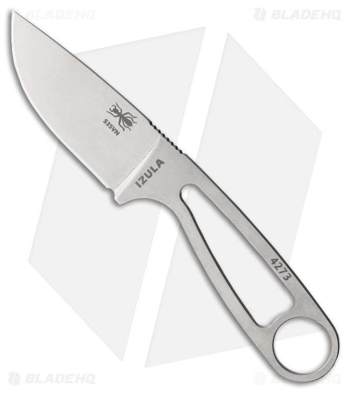 ESEE Knives Izula S35VN Neck Knife W/ Sheath (2.75" Stonewash) 1 ESEE Knives Izula S35VN Neck Knife W/ Sheath (2.75" Stonewash)