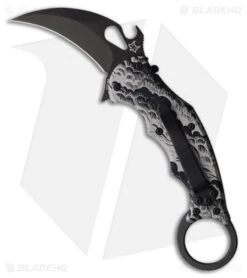 Fox Knives "The Storm" Karambit Liner Lock Knife Aluminum (2.6" Black)