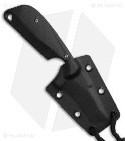 Flytanium Black G-10 + CRKT Minimalist Bowie (2.15" Bead Blast) -Knives Store Flytanium Black G 10 CRKT Minimalist Bowie 2in BB BHQ 212264 td side large