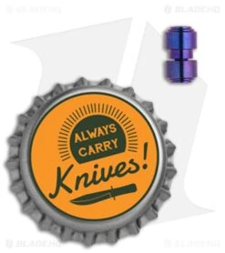 Flytanium Titanium Thumbstud Set For Benchmade Knives -Knives Store Flytanium Ti Thumbstud Set Benchmade Knives BHQ 113170 jr purple bottlecap large