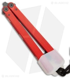 Flytanium Zenith Trainer 2.0 Lava Red Aluminum (4.5" Black) -Knives Store Flytanium Zenith Trainer 2.0 Lava Red Aluminum Black BHQ 209597 kr sheath large