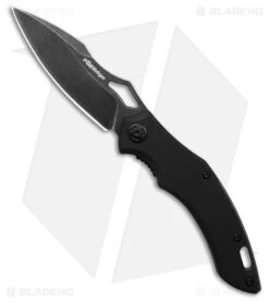 Fox Edge Sparrow Liner Lock Knife Black G-10 (3.5" Black Stonewash) FE-034