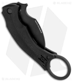 Fox Knives Bastinelli Black Bird Karambit Knife Black G-10 (2.5" Black) FX-591 -Knives Store Fox Knives Bastinelli Black Bird Karambit Black G 10 Black FX 591 BHQ 85185 jr side large