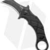 FoxEdge The Claw Karambit Folder Knife Black G-10 (2.4" Black SW)