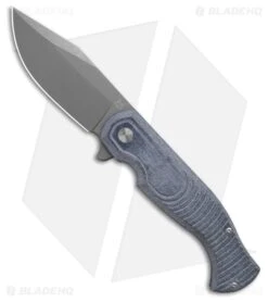 Fox Knives Eastwood Tiger Manual Liner Lock Knife Denim Micarta (3.5" Stonewash)