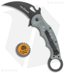 Fox Knives Karambit Folding Knife Black Micarta (3.1" Black) FOX479MIB -Knives Store Fox Knives Karambit Black Micarta black FOX479MIB BHQ 118525 jr bottlecap large