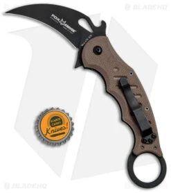 Fox Knives Karambit Folder Knife Dark Earth G-10 (3.1" Black) 479E 7 Fox Knives Karambit Folder Knife Dark Earth G-10 (3.1" Black) 479E -Knives Store Fox Knives Karambit Dark Earth G 10 Black FOX479E BHQ 47621 jr bottlecap large