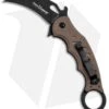 Fox Knives Karambit Folder Knife Dark Earth G-10 (3.1" Black) 479E