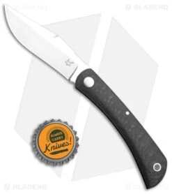 Fox Knives Libar Slip Joint Knife Carbon Fiber (2.75" Satin) FX-582 CF -Knives Store Fox Knives Libar SJ CF Satin 01FX848 BHQ 105767 jr bottlecap large
