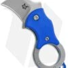 Fox Knives Mini-KA Linerlock Karambit Knife Blue (1" Bead Blast) FX-535 BL