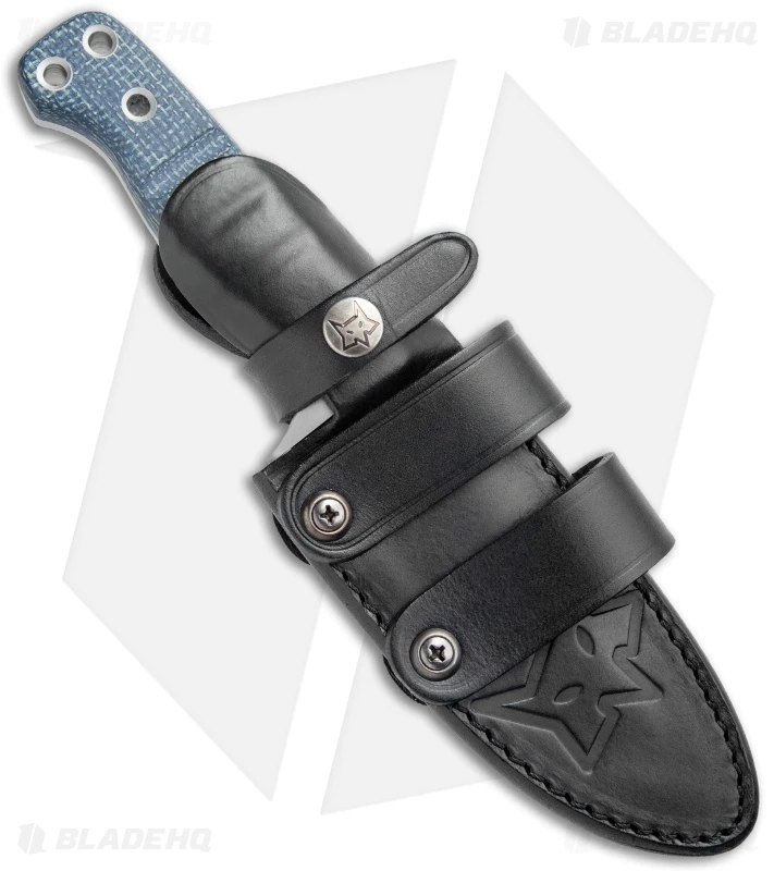 Fox Knives Perser FX-103 MB Fixed Blade Knife Black Micarta (4.5" Bead Blast) 3 Fox Knives Perser FX-103 MB Fixed Blade Knife Black Micarta (4.5" Bead Blast) - Image 3