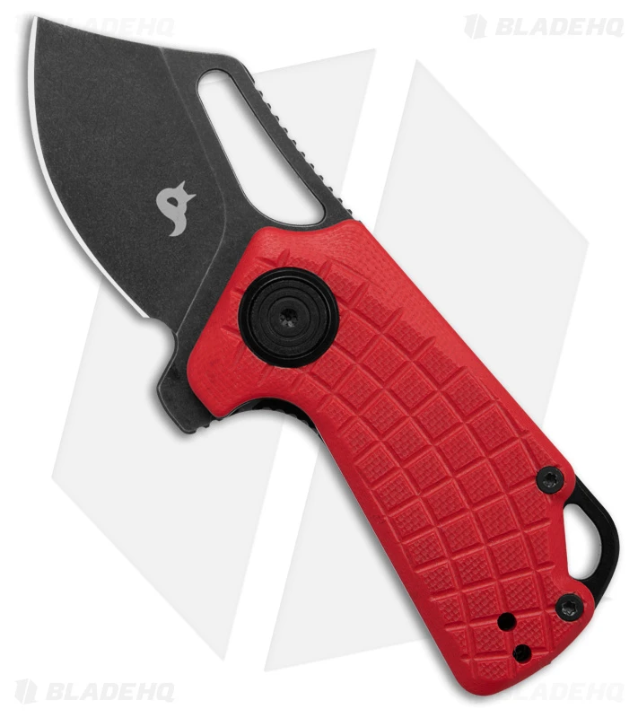 BlackFox Puck Liner Lock Knife Red G-10 (1.4" Black Stonewash) BF761R 1 BlackFox Puck Liner Lock Knife Red G-10 (1.4" Black Stonewash) BF761R