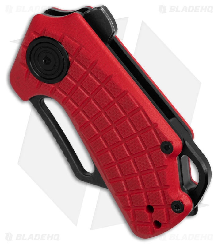 BlackFox Puck Liner Lock Knife Red G-10 (1.4" Black Stonewash) BF761R 2 BlackFox Puck Liner Lock Knife Red G-10 (1.4" Black Stonewash) BF761R - Image 2