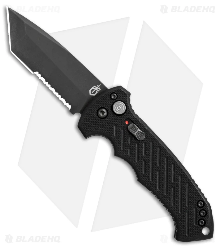 Gerber Auto 06 Tanto Automatic Knife Black G10 (3.6" S30V Black Serr) 1 Gerber Auto 06 Tanto Automatic Knife Black G10 (3.6" S30V Black Serr)