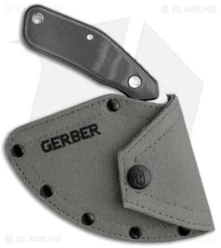 Gerber Downwind Ulu Fixed Blade Black G-10 (3.5" Satin) 30-001822 6 Gerber Downwind Ulu Fixed Blade Black G-10 (3.5" Satin) 30-001822 -Knives Store Gerber Downwind Ulu Black G 10 SS BHQ 120851 jr sheath large