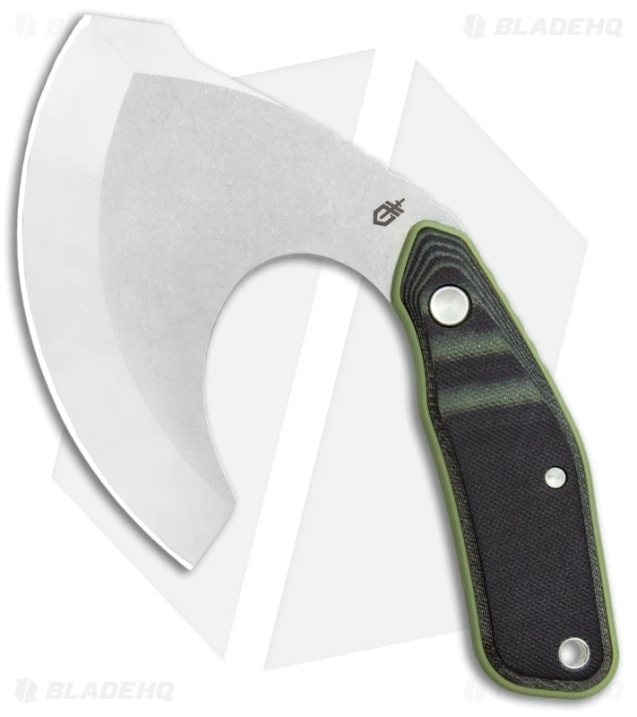 Gerber Downwind Ulu Fixed Blade Knife Flat Sage Green G-10 (3.5" SS) 30-001824 1 Gerber Downwind Ulu Fixed Blade Knife Flat Sage Green G-10 (3.5" SS) 30-001824