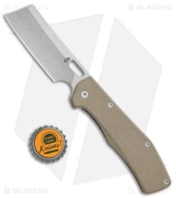 Gerber FlatIron Cleaver Frame Lock Knife Desert Tan G-10 (3.6" Stonewash) 7 Gerber FlatIron Cleaver Frame Lock Knife Desert Tan G-10 (3.6" Stonewash) -Knives Store Gerber FlatIron Cleaver FL Desert Tan G 10 SW 30 001495 BHQ 81136 jr bottlecap large
