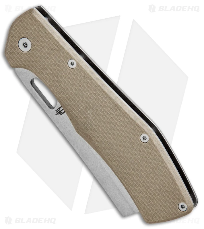 Gerber FlatIron Cleaver Frame Lock Knife Desert Tan G-10 (3.6" Stonewash) 2 Gerber FlatIron Cleaver Frame Lock Knife Desert Tan G-10 (3.6" Stonewash) - Image 2