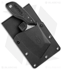 Gerber Tri-Tip Mini Cleaver Fixed Blade Knife Black Al (2" Black) -Knives Store Gerber Tri Tip Mini Cleaver Black SW 30 001693 BHQ 94219 jr sheath large