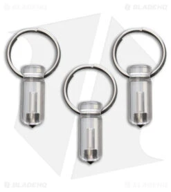 Glow Rhino Spark 3-Pack Glass Breaker Tritium Glow Fob (Blue)