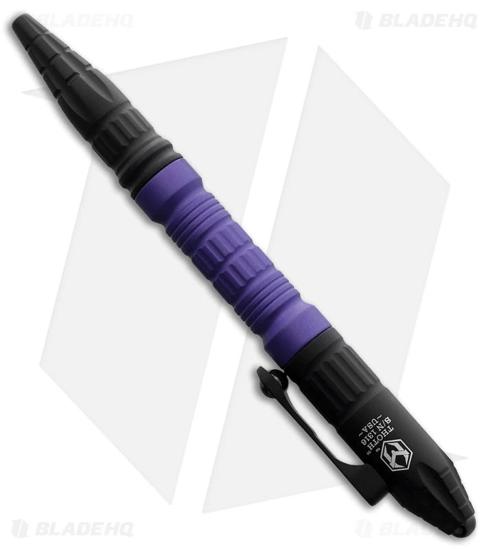 Heretic Knives Thoth Tactical Pen Black Aluminum - Purple 1 Heretic Knives Thoth Tactical Pen Black Aluminum - Purple