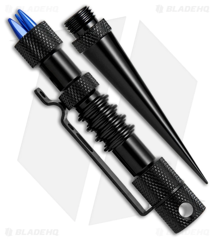 Jig Pro Shop Knotter's Tool Black Aluminum Fid + 3 Blue Stitching Needles 2 Jig Pro Shop Knotter's Tool Black Aluminum Fid + 3 Blue Stitching Needles - Image 2
