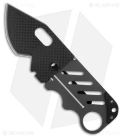 John Kubasek Creditor II Shark Bite Money Clip Knife Gray Ti (2.88" Satin/CF)