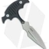 Kubey Knives Medusa Push Dagger Fixed Blade Knife Black G-10 (3.7" Stonewash)