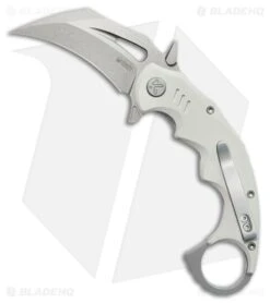 Kubey Knives Mini Wrath Liner Lock Knife White G-10 (2.4" Stonewash)