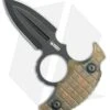 Kubey Knives Cavy Fixed Blade Push Dagger Knife Ultem (2.25" Black SW)