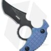 Kubey Knives Stheno Fixed Blade Push Dagger Knife Blue G-10 (3" Black SW)