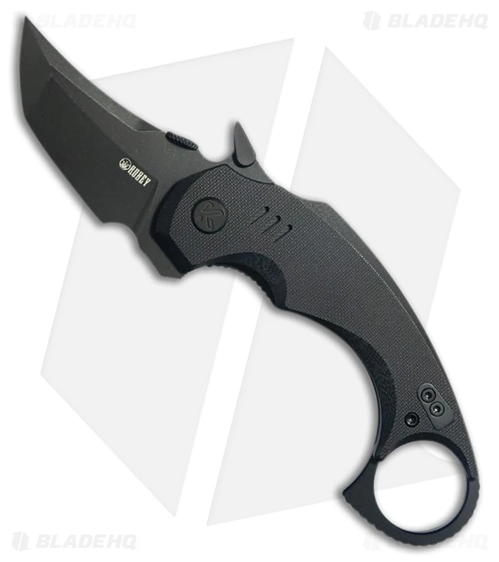 Kubey Knives Jaw Tanto Liner Lock Knife Black G-10 (2.5" Black SW) 1 Kubey Knives Jaw Tanto Liner Lock Knife Black G-10 (2.5" Black SW)