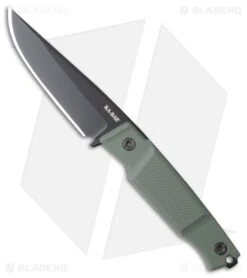Ka-Bar Apex Fixed Blade Knife Green GFN (3.9" Black D2)