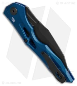 Kershaw Launch 13 Automatic Knife Blue Aluminum (3.5" Black) -Knives Store Kershaw Auto Launch 13 Button Lock BHQ 191193 td side large