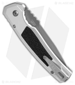 Kershaw Auto Launch 16 Button Lock Knife Raw Aluminum/Black Inserts (3.45" Gray) 5 Kershaw Auto Launch 16 Button Lock Knife Raw Aluminum/Black Inserts (3.45" Gray) -Knives Store Kershaw Auto Launch 16 Button Lock Raw BHQ 203214 hd side large