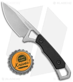 Kershaw Brace Neck Knife Fixed Blade (2" Stonewash) 2085 -Knives Store Kershaw Brace Neck Knife Fixed Blade SW 2085 BHQ 120531 jr bottlecap large