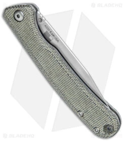 Kershaw Federalist Folding Knife Green Micarta (3.25" Stonewash) 4320 -Knives Store Kershaw Federalist Folding Green Micarta SW BHQ 139782 jr side large