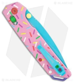 Kershaw Iridium DuraLock Knife Dessert Warrior (3.5" Blue) Donut 5 Kershaw Iridium DuraLock Knife Dessert Warrior (3.5" Blue) Donut -Knives Store Kershaw Iridium Bar Lock Knife Dessert Warrior Blue BHQ 186301 kr side large