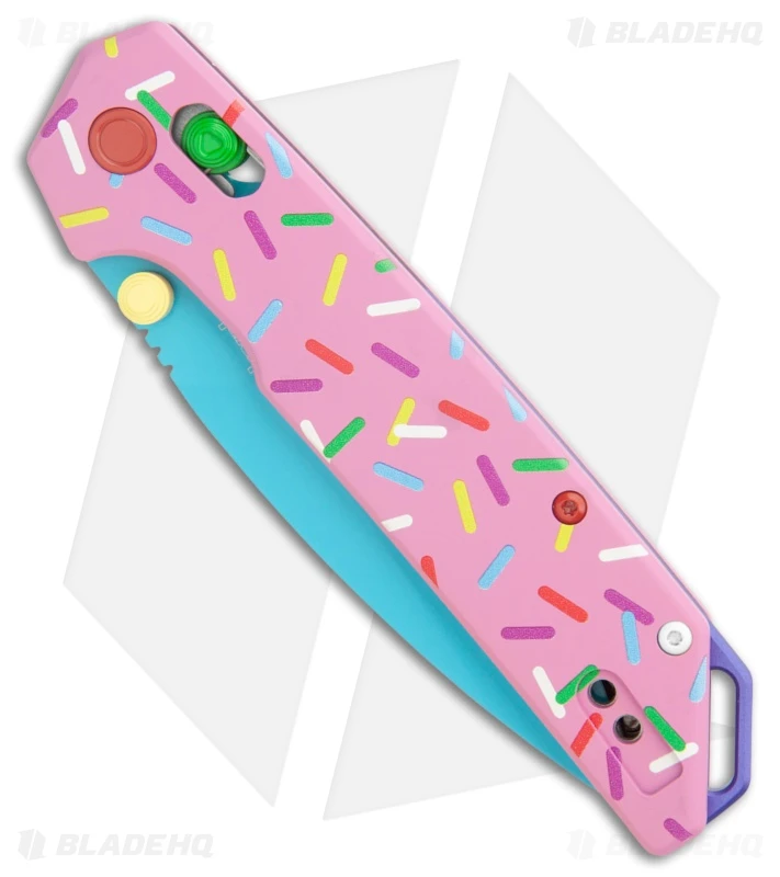 Kershaw Iridium DuraLock Knife Dessert Warrior (3.5" Blue) Donut 2 Kershaw Iridium DuraLock Knife Dessert Warrior (3.5" Blue) Donut - Image 2