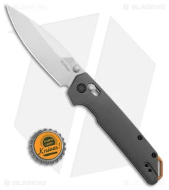 Kershaw Iridium DuraLock Knife Gray Aluminum (3.5" Satin D2) 2038 -Knives Store Kershaw Iridium Gray Copper Satin BHQ 178501 jr bottlecap large