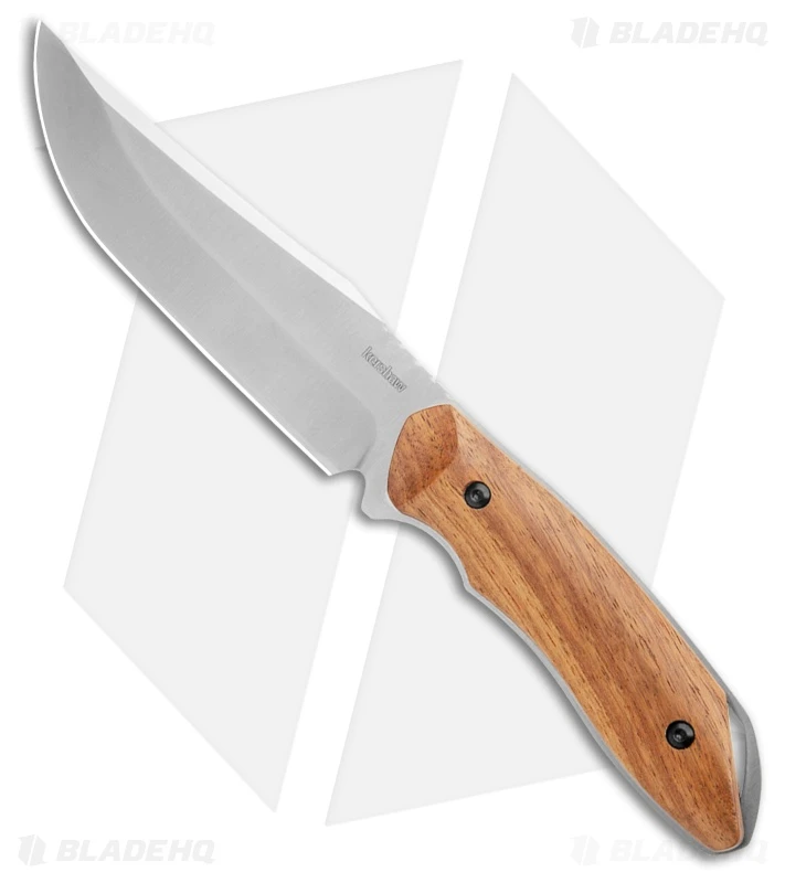 Kershaw Large Hunting Fixed Blade Knife Wood (6.25" Satin) 1418 1 Kershaw Large Hunting Fixed Blade Knife Wood (6.25" Satin) 1418