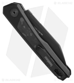 Kershaw Launch 20 MagnaCut Automatic Knife Black Aluminum + CF (3" Black) -Knives Store Kershaw Launch 20 MagnaCut Automatic Knife Black Aluminum CF 3in Black BHQ 218000 td side large