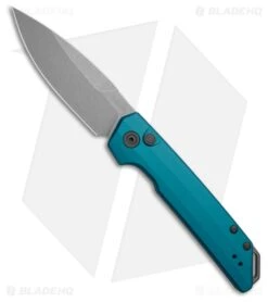 Kershaw Launch Iridium MagnaCut Automatic Knife Blue Aluminum (3.5" SW)