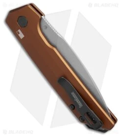 Kershaw Launch Iridium MagnaCut Automatic Knife Bronze Aluminum (3.5" Stonewash) 5 Kershaw Launch Iridium MagnaCut Automatic Knife Bronze Aluminum (3.5" Stonewash) -Knives Store Kershaw Launch Iridium MagnaCut Automatic Knife Bronze Aluminum 3in SW BHQ 217998 td side large